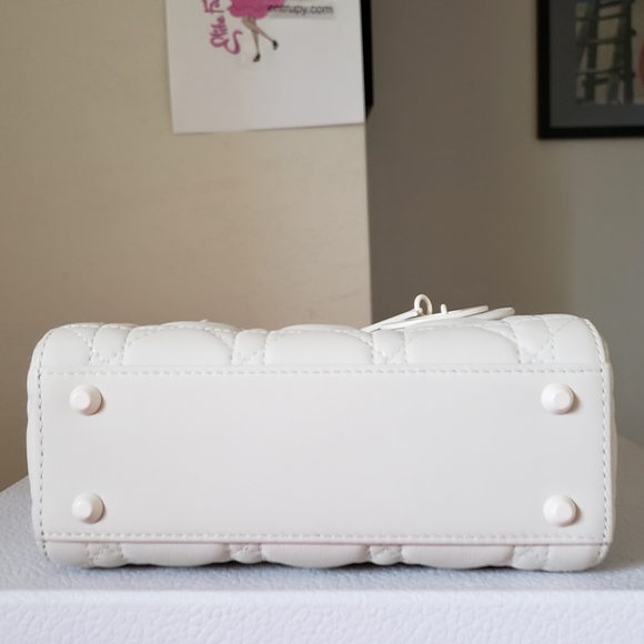 Lady dior mini ultra matte ivory bag - Picture 7 of 8